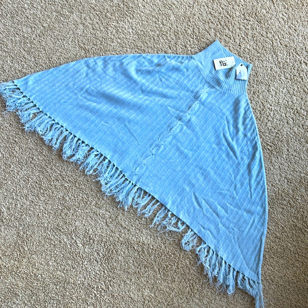 Cashmere Turtleneck Poncho / Shawl